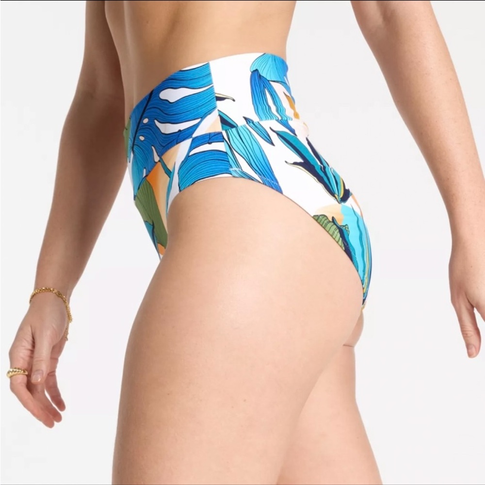 NWT CALIA Wide Banded High Rise Bikini Bottom - Picture 3 of 9
